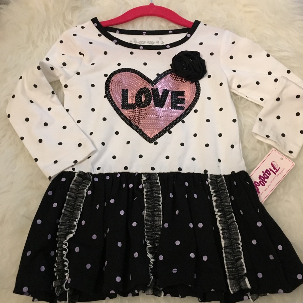 💗 2T Girl Sequined Tunic/Dress